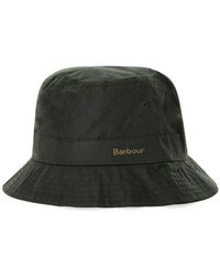 Barbour - Belsay Wax Grüner Hut - Lyst