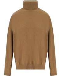 Twinset - Camel Turtleneck Sweater - Lyst
