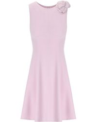 Elisabetta Franchi - Abito Con Spilla Quarzo - Lyst