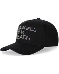 DSquared² - Tropical Palm Beach Black Baseball Cap - Lyst