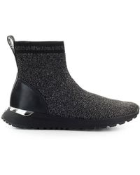 Michael Kors Bodie Zilveren Sok Sneaker - Zwart