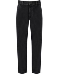 Carhartt - Single Knee Stone Washed Black Jeans - Lyst