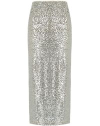 Weekend by Maxmara - Ottelia siberner rock mit pailletten - Lyst