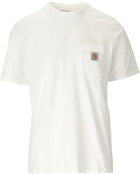 Carhartt - T -shirt Met Borstzak - Lyst