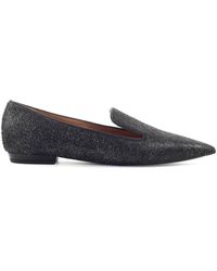 Schoenen damesschoenen Instappers Loafers Vintage Giorgio Armani witte leren loafers. 