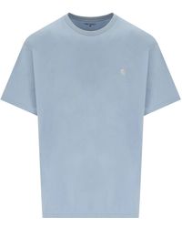 Carhartt - S/s madison hellblaues t-shirt - Lyst