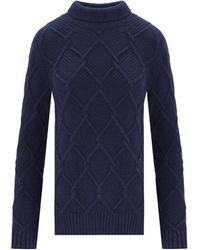 Barbour - Pull À Col Roulé Burne Roll - Lyst