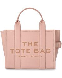 Marc Jacobs - Borsa a mano the leather small tote rose - Lyst