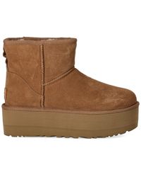 UGG - Classic Mini Platform Chestnut Boot - Lyst