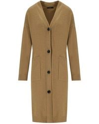 Weekend by Maxmara - Godezia Camel Long Cardigan - Lyst