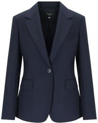 Weekend by Maxmara - Max Mar Weekend Lamine Single Breasted Blazer - Lyst