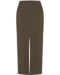 Harris Wharf London - Ebony Midi Skirt - Lyst