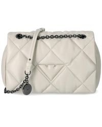 Emporio Armani - Ivory Quilted Crossbody Bag - Lyst