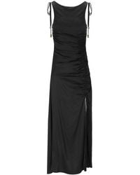 Ganni - Satin Long Dress - Lyst