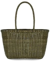 Dragon Diffusion - B.Weave Small Khaki Basket Bag - Lyst