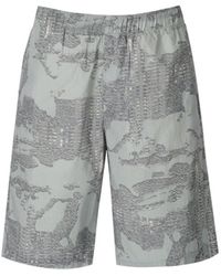 DIESEL - P-ferg Grey Bermuda Shorts - Lyst