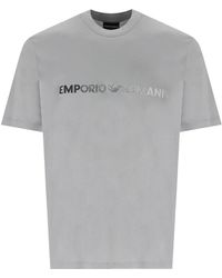 Emporio Armani - Es t-shirt mit logo - Lyst