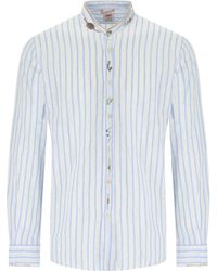 Bob - Korea weiss hellblau gestreiftes hemd - Lyst