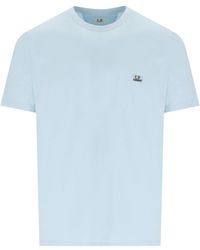 C.P. Company - Jersey 30/1 Starlight Blue T-shirt - Lyst