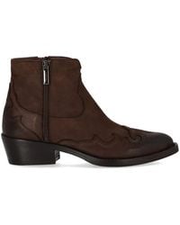 Duccio Del Duca - Dark Texan Ankle Boot - Lyst