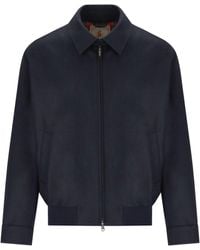 Baracuta - G18 Melton Blaue Jacke - Lyst