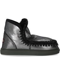 Mou Eskimo Microglitter Sneaker - Zwart