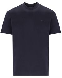 Emporio Armani - T-shirt travel essential navy - Lyst
