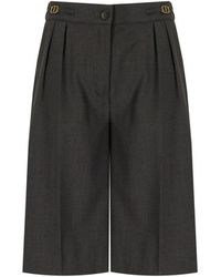 Twinset - Anthracite Bermuda Shorts - Lyst
