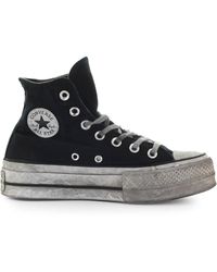 Converse Converse All Star Chuck Taylor Gerookte E High-top Sneaker - Zwart