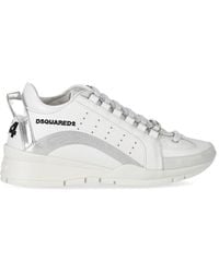 DSquared² - Legendary White And Silver Sneaker - Lyst