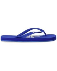 DSquared² - Electric Blue Flip Flops With Logo - Lyst