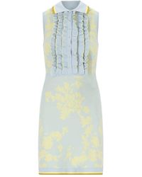 Elisabetta Franchi - Sky blue lemonade polo-stil kleid - Lyst