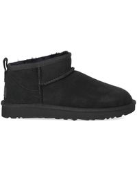 UGG - Classic Ultra Mini Schwarzer Stiefel - Lyst