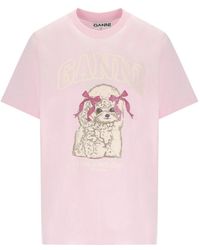 Ganni - Poodle T-Shirt - Lyst