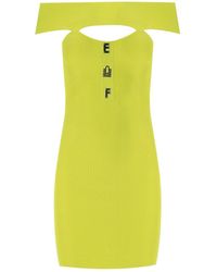 Elisabetta Franchi - Cedar Knitted Cut-Out Dress - Lyst
