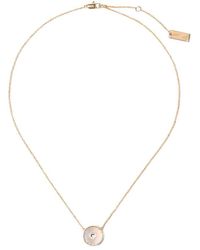 Marc Jacobs The Medallion Mother Of Pearl En Ketting - Metallic