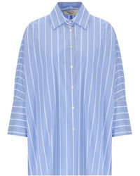 Weekend by Maxmara - Hudson hellblaues gestreiftes hemd - Lyst