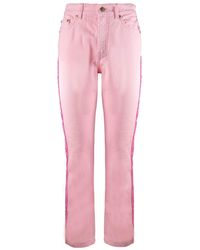 Dames Kleding voor voor heren Jeans voor heren Jeans met rechte pijp Chiara Ferragni Denim Logomania Regular Jeans in het Roze 