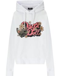 DSquared² - Hilde doll cool fit weisses hoodie - Lyst