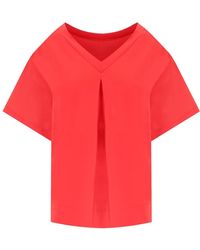 Max Mara - T-shirt lauto corallo beachwear - Lyst