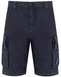 C.P. Company - C.P. Shorts Bermuda di carico blu aziendale - Lyst