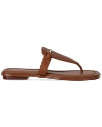 Michael Kors - Ciabatta Infradito Lena Cuoio - Lyst