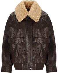 Weekend by Maxmara - Fitted Leather Jacket - Lyst