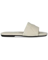 Emporio Armani - Quilted Flat Sandal - Lyst