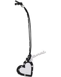 Ganni - Bou Heart Polka-Dot Print Charm - Lyst