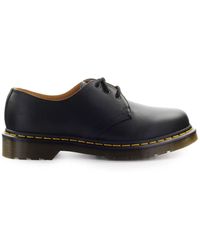 Heren Schoenen voor voor Veterschoenen voor Derbyschoenen Martens Mie Vintage Leren Loafers in het Zwart voor heren Dr 