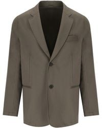 Emporio Armani - Travel Essential Single-Breasted Jacket - Lyst
