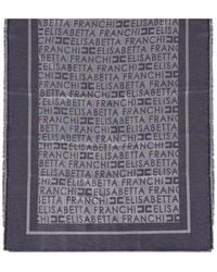 Elisabetta Franchi - Oltremare Jacquard Foulard Scarf - Lyst