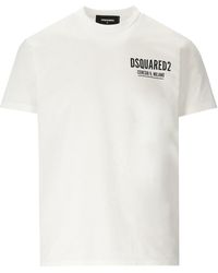 DSquared² - Camiseta mini logo ceresio 9 blanca - Lyst