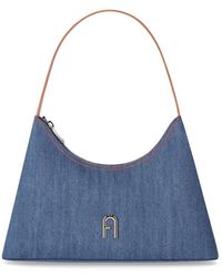 Furla - Borsa a spalla diamante s denim - Lyst